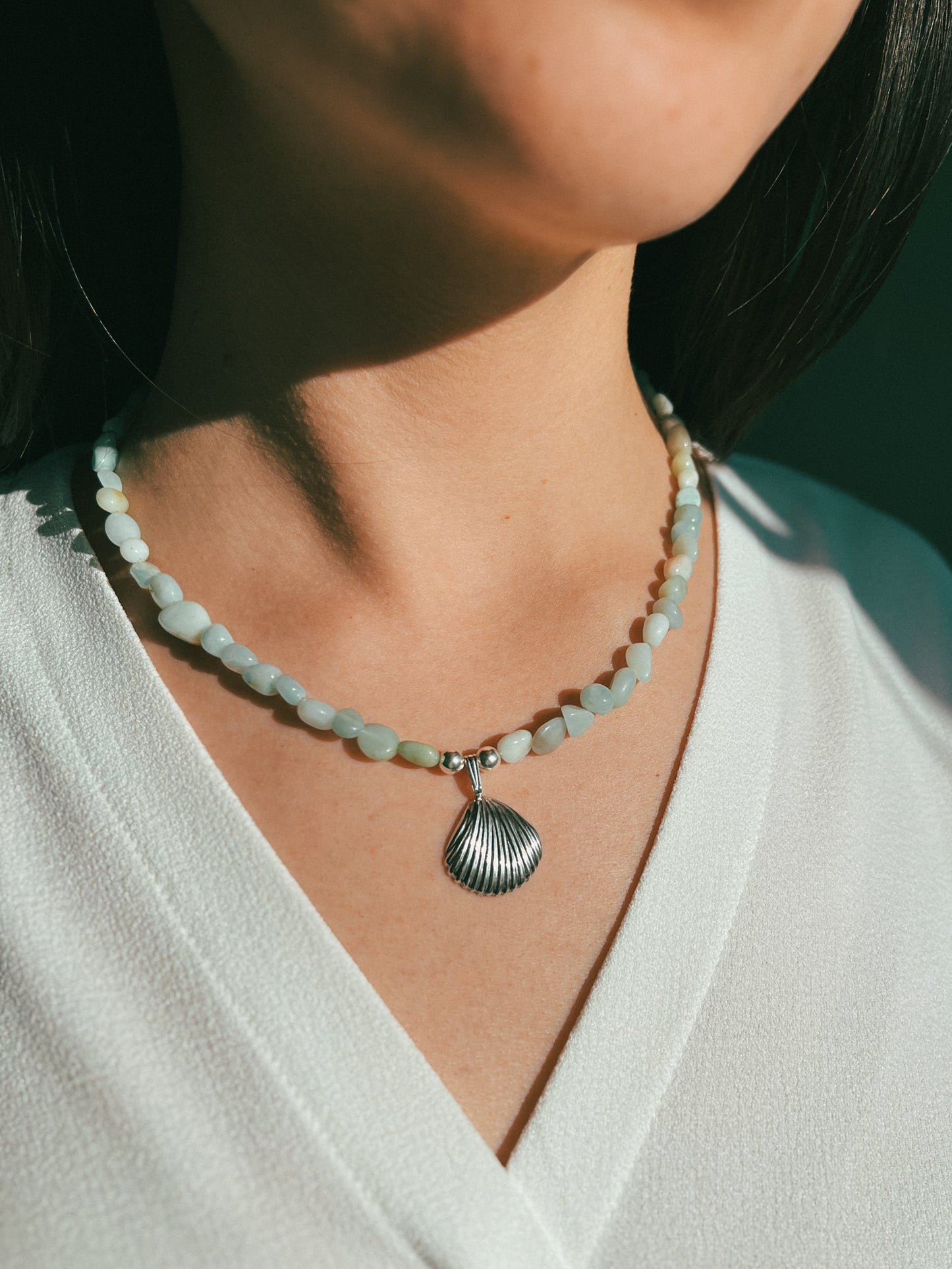 Scallop necklace